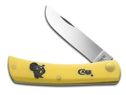 W.R. Case XX Knives Turkey Sodbuster Jr Yellow Synthetic 1/500 Stainless Pocket Knife 80032T