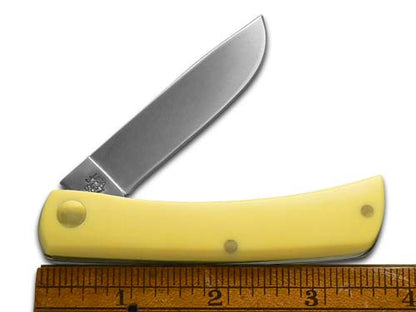 W.R. Case XX Knives Turkey Sodbuster Jr Yellow Synthetic 1/500 Stainless Pocket Knife 80032T