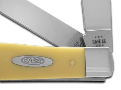 W.R. Case XX Knives Trapper Bass Fever Yellow Synthetic Stainless Pocket Knife 80161BF