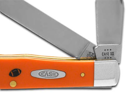 W.R. Case XX Knives Trapper Football 80500FB Orange 1/500 Stainless Pocket Knife CA80500FB