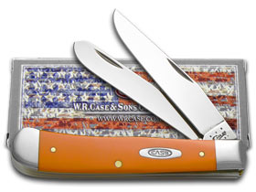 Case XX™ Knives Trapper Smooth Orange Delrin Stainless Pocket Knife 80500