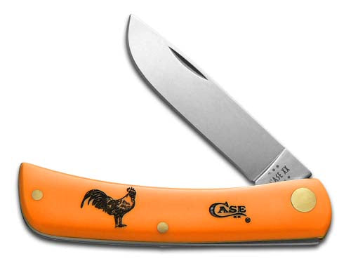 W.R. Case XX Knives Rooster Sodbuster Jr Orange Synthetic Stainless Pocket Knife 80502RSTR