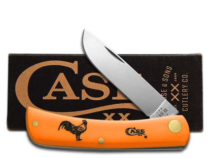W.R. Case XX Knives Rooster Sodbuster Jr Orange Synthetic Stainless Pocket Knife 80502RSTR