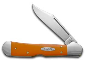 W.R. Case XX Knives High-visibility Orange Delrin Copperlock Stainless Pocket Knife 80508
