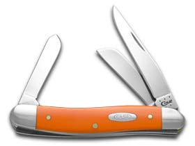 Case XX™ Knives Medium Stockman Smooth Orange Delrin Stainless Pocket Knife 80509