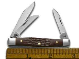 Case XX™ Knives Small Stockman Jigged Brown Delrin Stainless Pocket Knife 00081