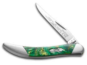 W.R. Case XX Knives Slant Series Cat's Eye Corelon Small Toothpick 1/2500 Stainless Pocket Knife S910096CE