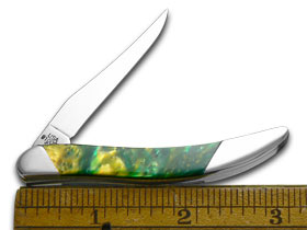 W.R. Case XX Knives Slant Series Cat's Eye Corelon Small Toothpick 1/2500 Stainless Pocket Knife S910096CE