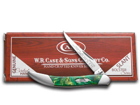 W.R. Case XX Knives Slant Series Cat's Eye Corelon Small Toothpick 1/2500 Stainless Pocket Knife S910096CE