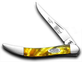 W.R. Case XX Knives 24K Gold Genuine Corelon 1/500 Toothpick Pocket Knife 91009624KT