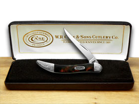 W.R. Case XX Knives Engraved Bolster Series Black Lava Scrolled Toothpick Pocket Knife 910096BKL/E
