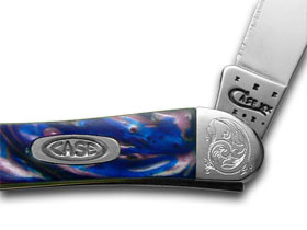 W.R. Case XX Knives Engraved Bolster Series Lolly Pop Corelon Toothpick Pocket Knife 910096LP/E