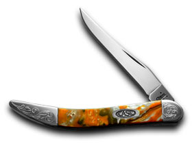 Case XX™ Knives Toothpick Oktoberfest Corelon Engraved Bolster Pocket Knife 910096OF/E