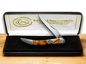 Case XX™ Knives Toothpick Oktoberfest Corelon Engraved Bolster Pocket Knife 910096OF/E