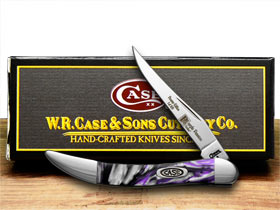 W.R. Case XX Knives Purple Passion Genuine Corelon 1/2500 Toothpick Pocket Knife 910096PP