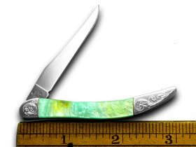 Case XX™ Knives Toothpick Rainbow Corelon Engraved Bolster Stainless 910096RB/E