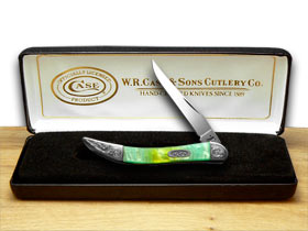 Case XX™ Knives Toothpick Rainbow Corelon Engraved Bolster Stainless 910096RB/E