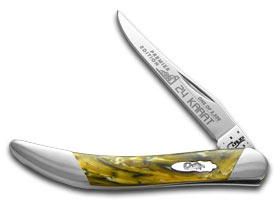 W.R. Case XX Knives Slant Series 24 Karat Corelon Small Toothpick 1/2500 Stainless Pocket Knife S91009624KT