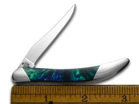 W.R. Case XX Knives Slant Series Aquarius Corelon Toothpick 1/2500 Stainless Pocket Knife S910096AQ
