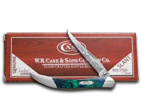 W.R. Case XX Knives Slant Series Aquarius Corelon Toothpick 1/2500 Stainless Pocket Knife S910096AQ