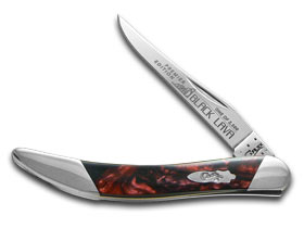 W.R. Case XX Knives Slant Series Black Lava Corelon Small Toothpick 1/2500 Stainless Pocket Knife S910096BKL