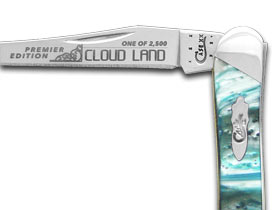 W.R. Case XX Knives Slant Series Cloud Land Corelon Small Toothpick 1/2500 Stainless Pocket Knife S910096CL
