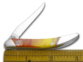 W.R. Case XX Knives Slant Series Fire In The Box Corelon Small Toothpick 1/2500 Stainless Pocket Knife S910096FIB