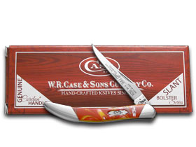 W.R. Case XX Knives Slant Series Fire In The Box Corelon Small Toothpick 1/2500 Stainless Pocket Knife S910096FIB