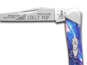 W.R. Case XX Knives Slant Series Lolly Pop Corelon Toothpick 1/2500 Stainless Pocket Knife S910096LP
