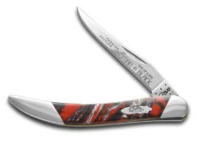 W.R. Case XX Knives Slant Series Man In Black Corelon Small Toothpick 1/2500 Stainless Pocket Knife S910096MB
