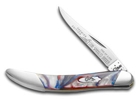 W.R. Case XX Knives Slant Series Star Spangled Banner Small Toothpick 1/2500 Stainless Pocket Knife S910096STAR