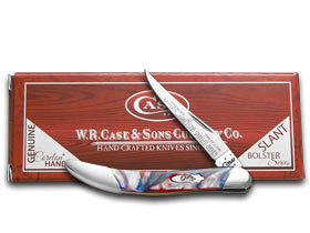 W.R. Case XX Knives Slant Series Star Spangled Banner Small Toothpick 1/2500 Stainless Pocket Knife S910096STAR