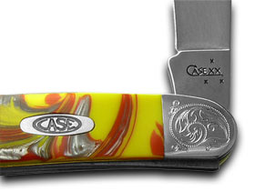 Case XX™ Knives Muskrat Engraved Bolster Fire In The Box Corelon Pocket Knife 9200FIB/E