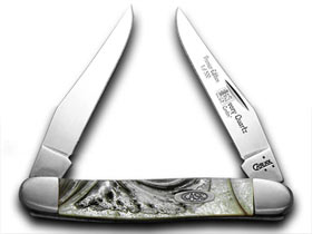 Case XX™ Knives Muskrat Gray Quartz Genuine Corelon 1/500 Stainless Pocket Knife 9200IQ