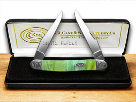 Case XX™ Knives Muskrat Engraved Bolster Rainbow Corelon Stainless Pocket Knife 9200RB/E