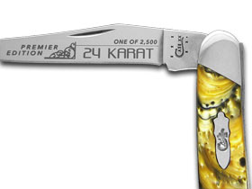 Case XX™ Knives Muskrat Slant Series 24K Corelon 1/2500 Stainless Pocket Knife S920024KT