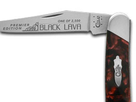 Case XX™ Knives Muskrat Slant Series Black Lava Corelon 1/2500 Stainless S9200BKL