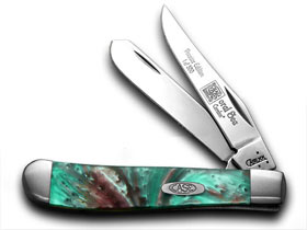 W.R. Case XX Knives Coral Sea Genuine Corelon 1/500 Mini Trapper Pocket Knife 9207CS