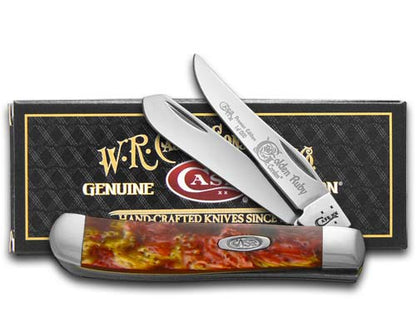 Case XX™ Knives Mini Trapper Golden Ruby Genuine Corelon 1/1200 Stainless 9207GR