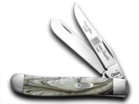 W.R. Case XX Knives Ivory Quartz Genuine Corelon 1/500 Mini Trapper Pocket Knife 9207IQ
