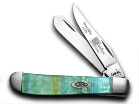 W.R. Case XX Knives Rainbow Genuine Corelon 1/500 Mini Trapper Pocket Knife 9207RB