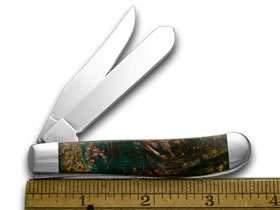 Case XX™ Knives Mini Trapper Rain Forrest Genuine Corelon 1/500 Pocket Knife 9207RF-LTD