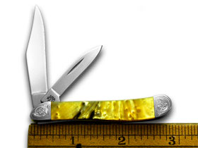 Case XX™ Knives Peanut Engraved Bolster 24K Corelon Stainless Pocket Knife 9220/E