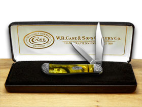 Case XX™ Knives Peanut Engraved Bolster 24K Corelon Stainless Pocket Knife 9220/E