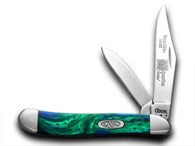 W.R. Case XX Knives Aquarius Genuine Corelon 1/500 Peanut Pocket Knife 9220AQ