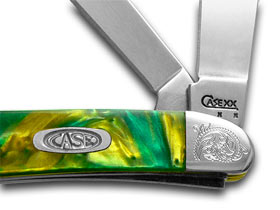 Case XX™ Knives Peanut Engraved Bolster Cat's Eye Corelon Stainless 9220CE/E