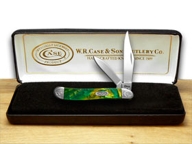 Case XX™ Knives Peanut Engraved Bolster Cat's Eye Corelon Stainless 9220CE/E