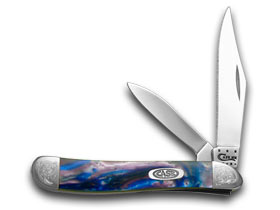 W.R. Case XX Knives Engraved Bolster Series Lolly Pop Corelon Peanut Pocket Knife 9220LP/E