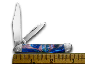 W.R. Case XX Knives Engraved Bolster Series Lolly Pop Corelon Peanut Pocket Knife 9220LP/E
