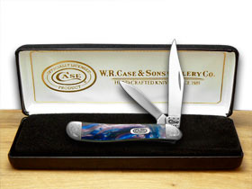 W.R. Case XX Knives Engraved Bolster Series Lolly Pop Corelon Peanut Pocket Knife 9220LP/E